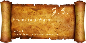 Franciscy Veron névjegykártya